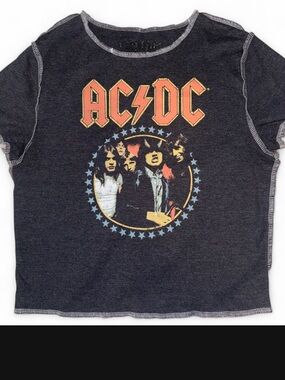 AC/DC vintage Charcoal Graphic Size Small